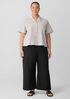 Washed Organic Cotton Poplin Wide-Leg Pant