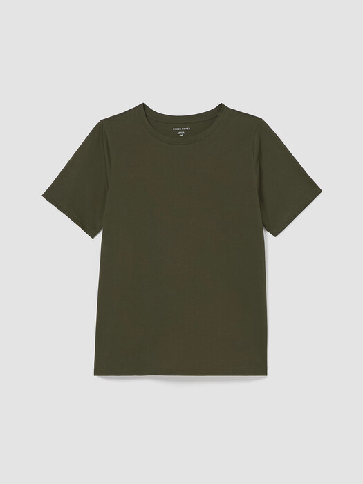 Organic Pima Cotton Jersey Round Neck Tee