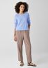Peruvian Cotton Blend Jewel Neck Top