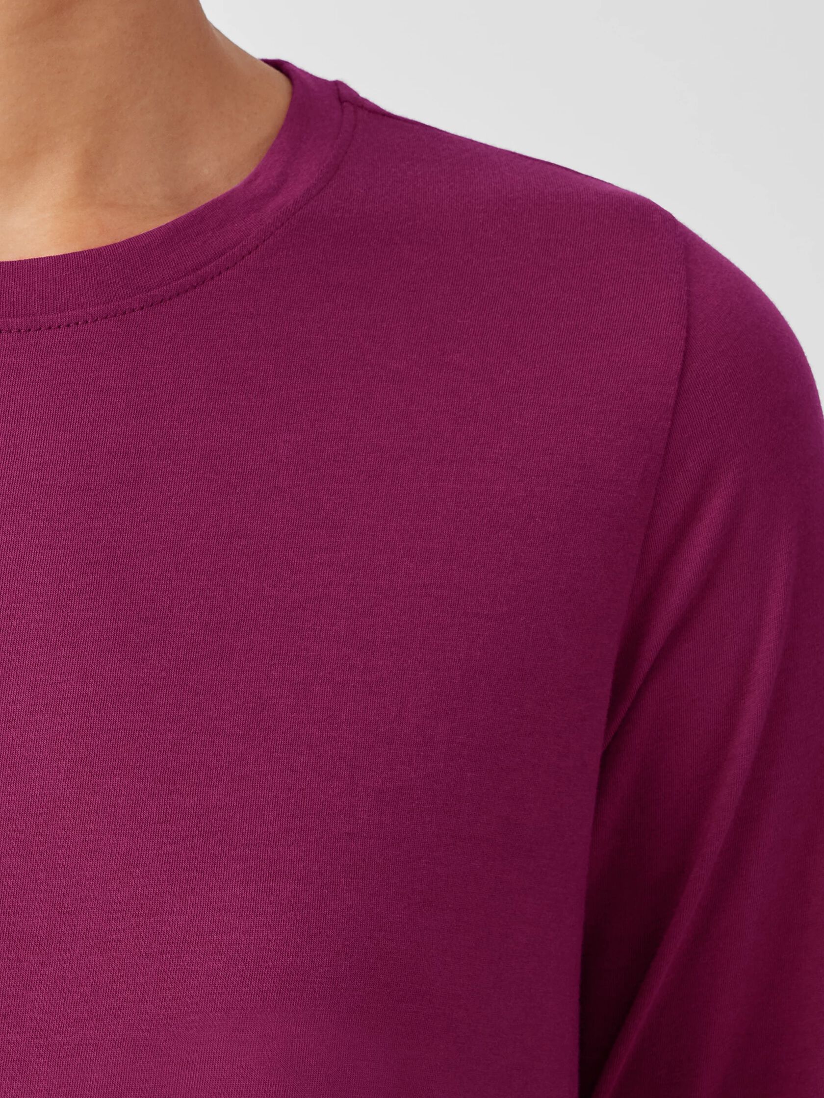 Organic Pima Cotton Jersey Long-Sleeve Tee