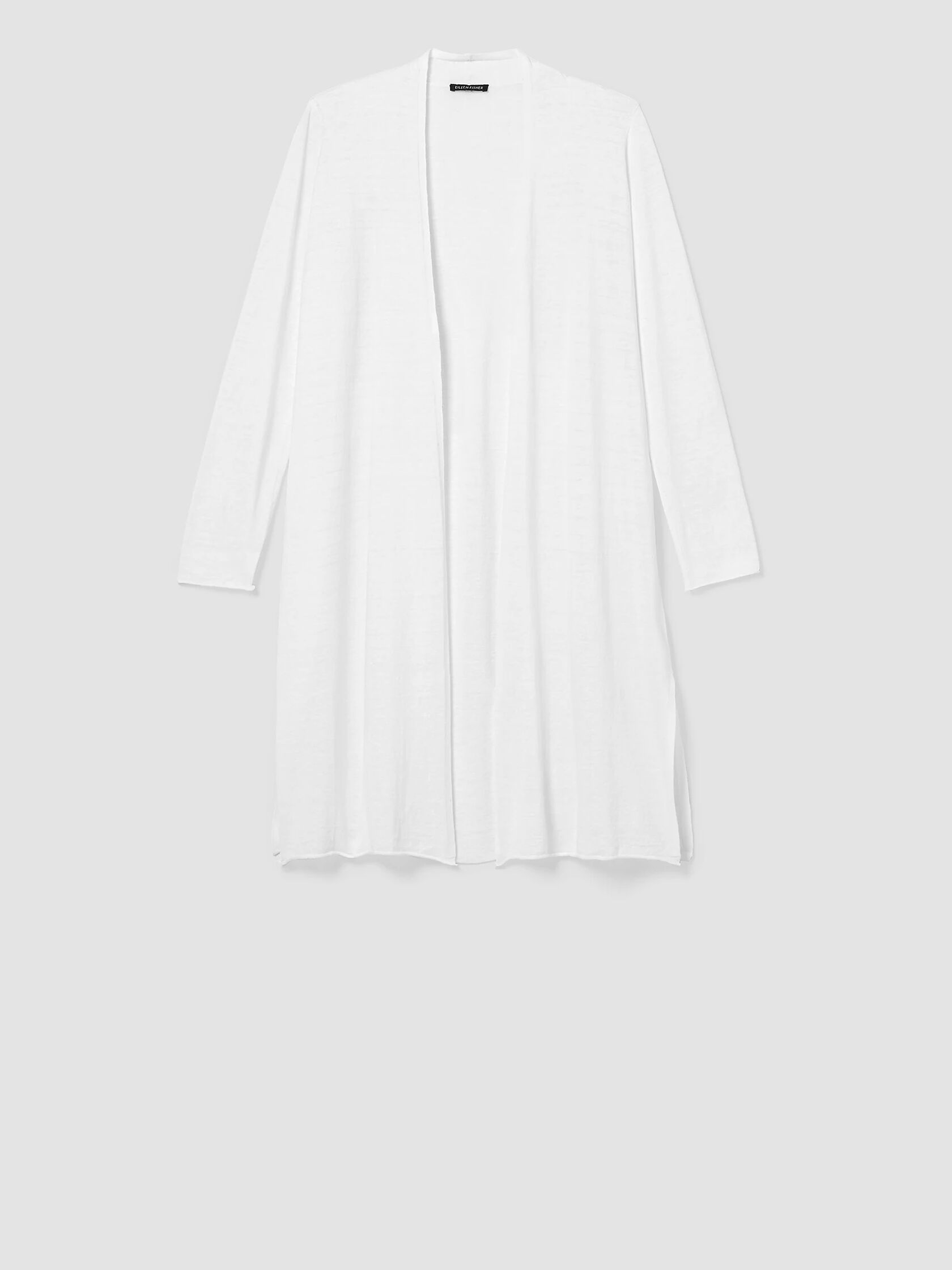 Organic Linen Cotton Jersey Long Cardigan