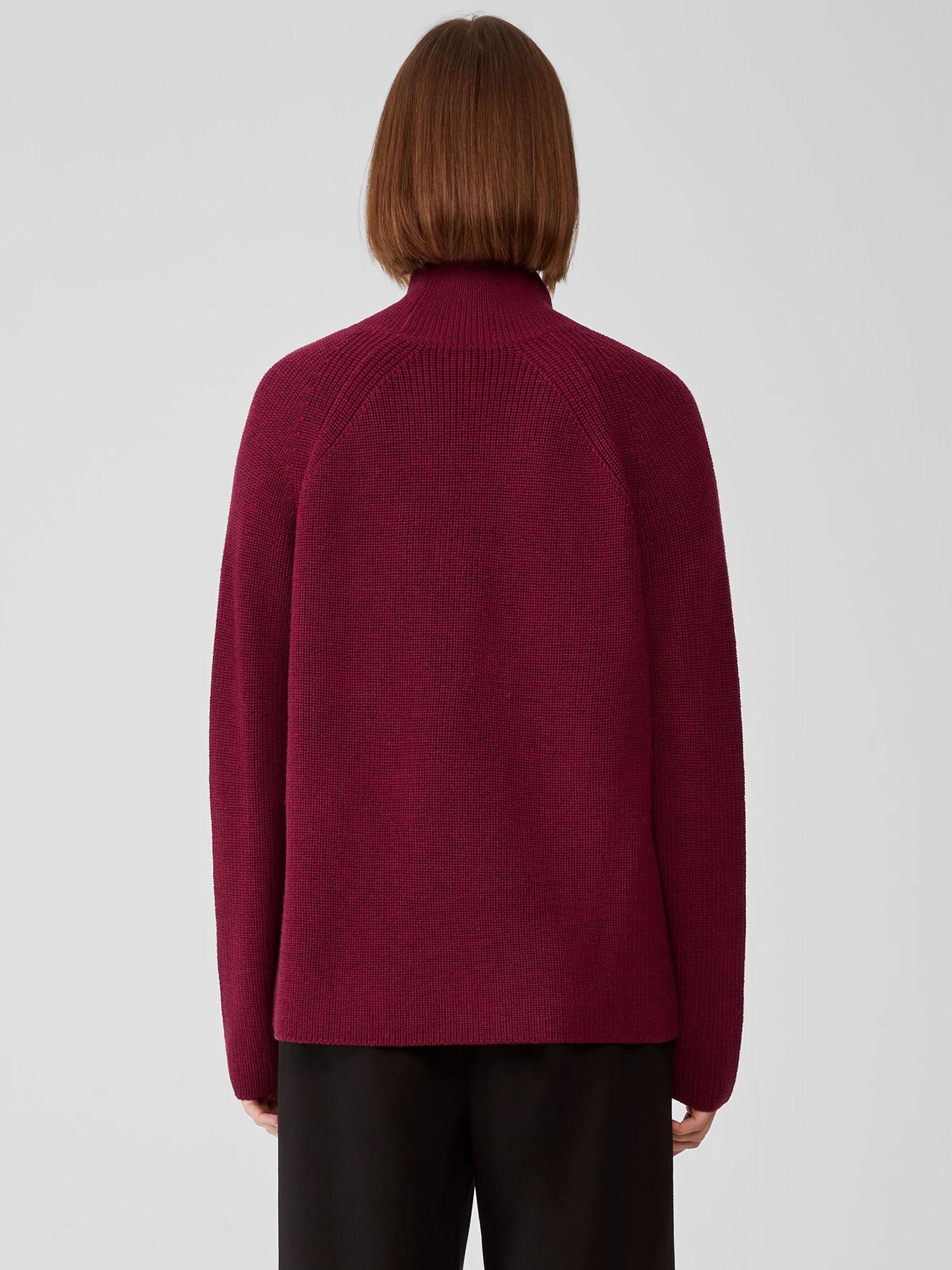 Merino Turtleneck Top in Responsible Wool