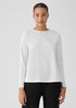 Organic Pima Cotton Jersey Round Neck Top