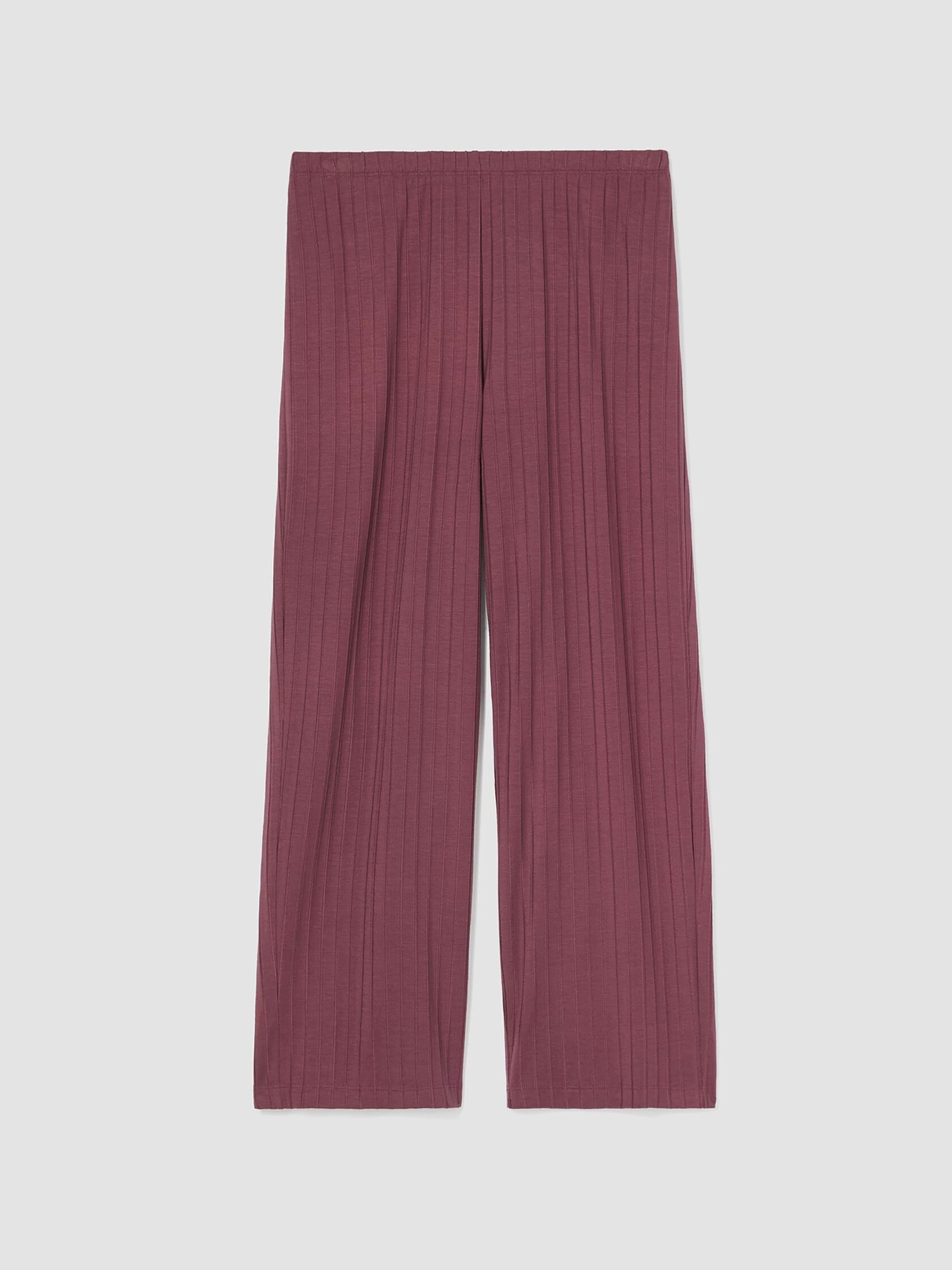 Washable Stretch Rib Straight Pant