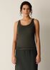 Organic Cotton Stretch Rib Scoop Neck Tank