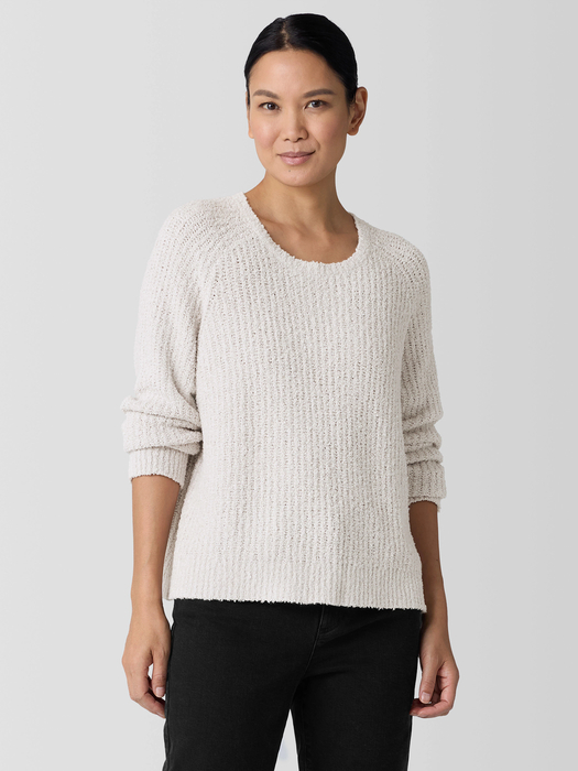 Picture of Textured Crewneck Pullover - Women's