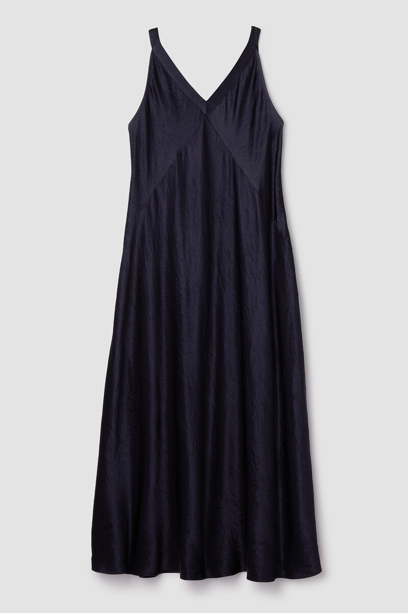Textured Satin V-Neck Dress Textured Satin V-Neck Dress