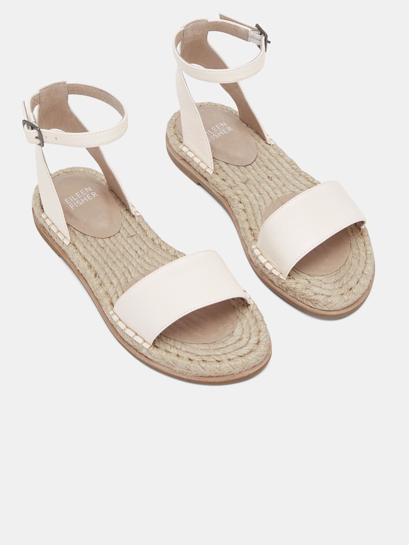 Mike Tumbled Leather Espadrille Sandal
