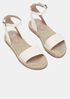 Mike Tumbled Leather Espadrille Sandal