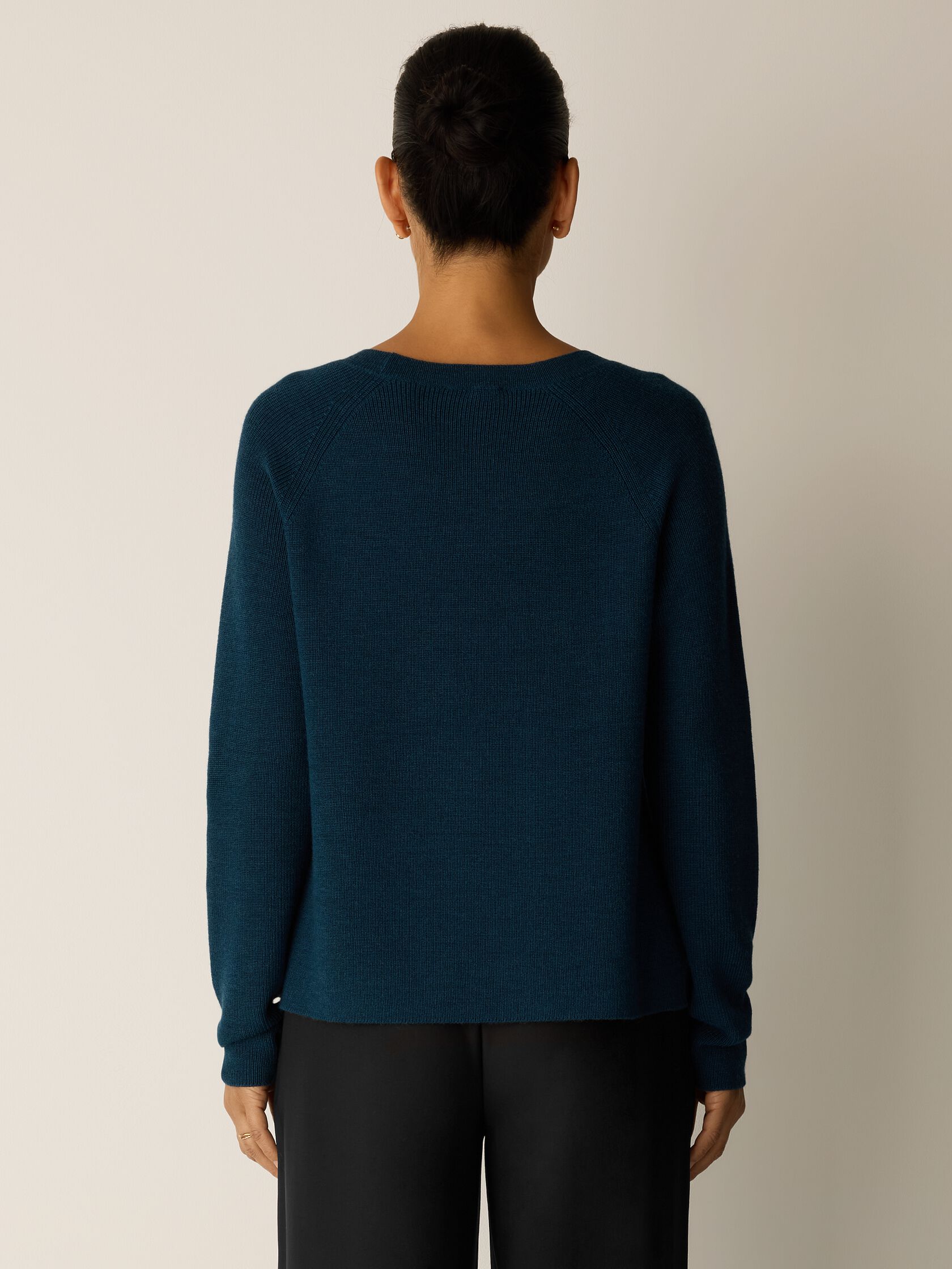 Merino Crew Neck Top in Regenerative Wool