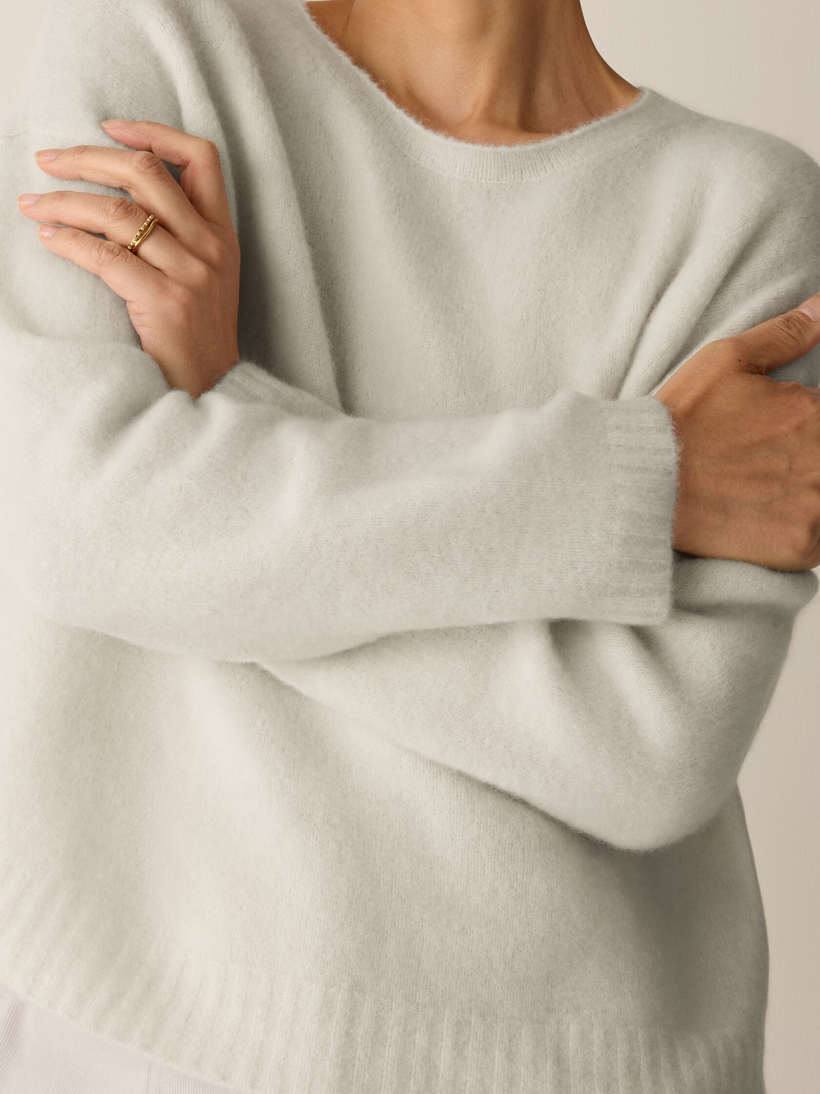 Cashmere Silk Bliss Crew Neck Top