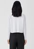 Organic Linen Cotton Airy Tuck Cropped Cardigan