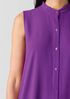 Silk Georgette Crepe Sleeveless Shirt