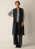 Lightweight Boiled Wool Shawl Collar Vest in Regenerative Wool