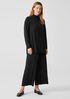 Sandwashed Cupro Knit Mock Neck Top
