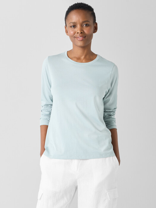 Organic Pima Cotton Jersey Long-Sleeve Tee