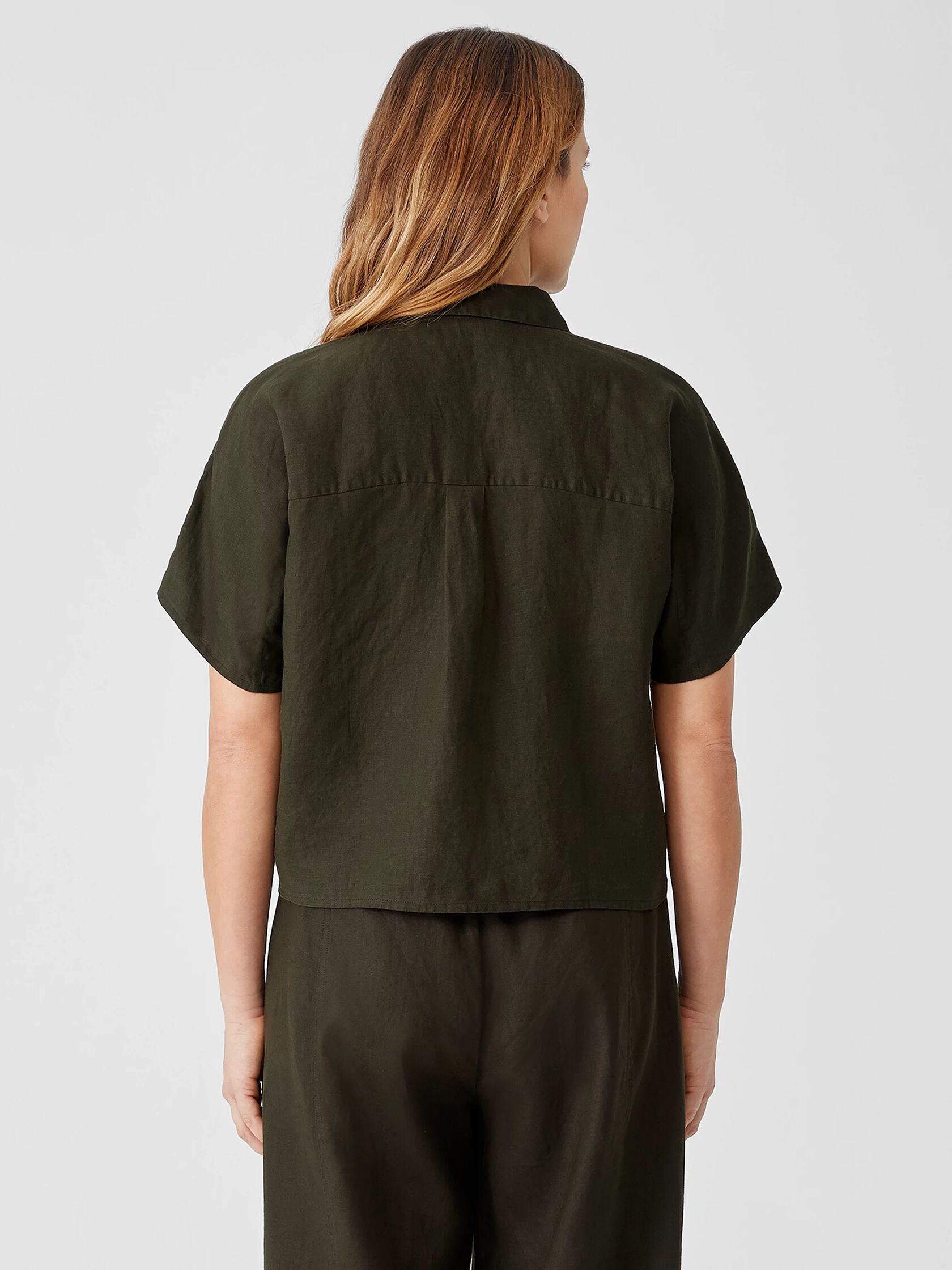 Organic Handkerchief Linen Short-Sleeve Shirt