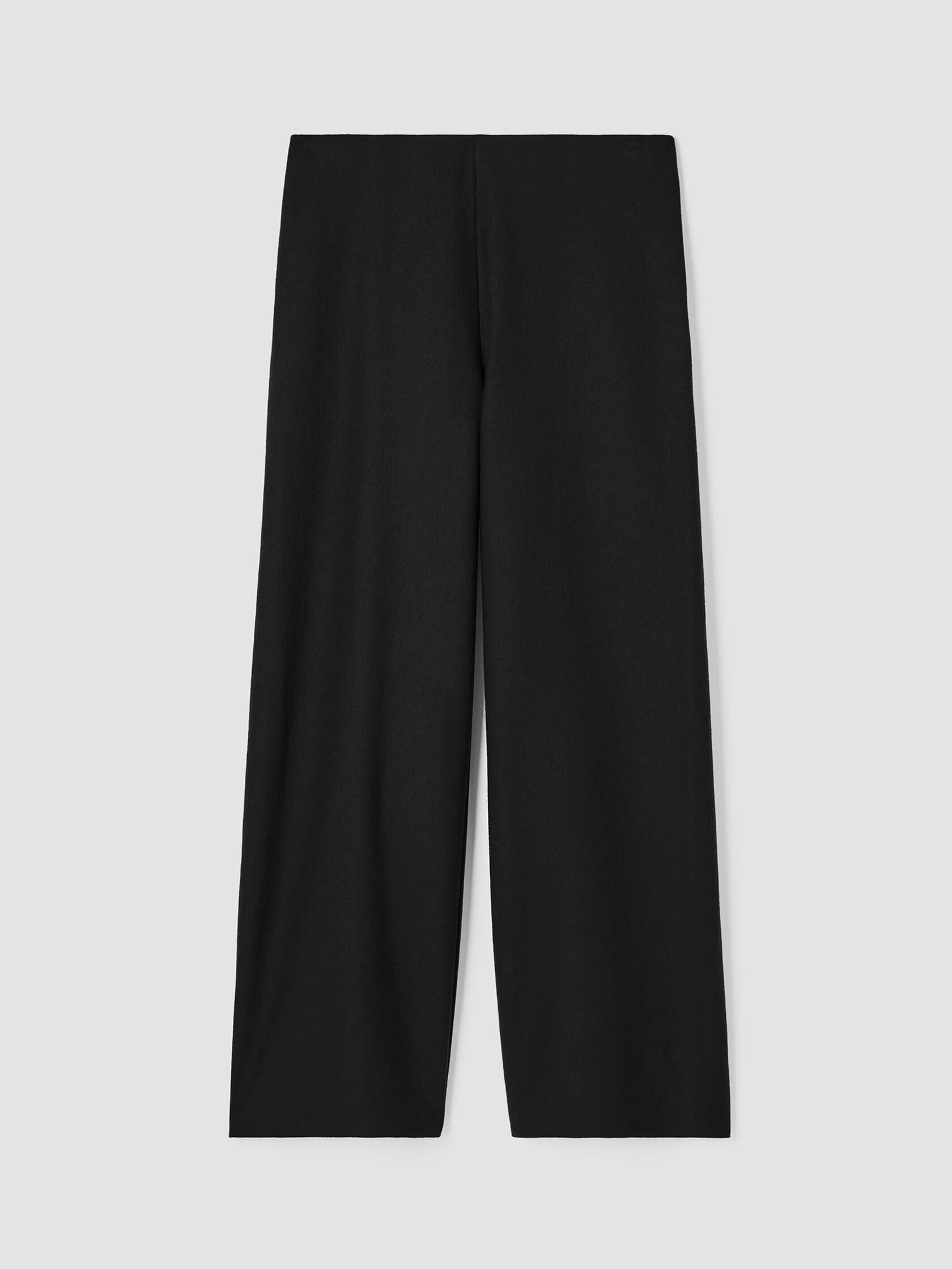 Boiled Wool Jersey Wide-Leg Pant