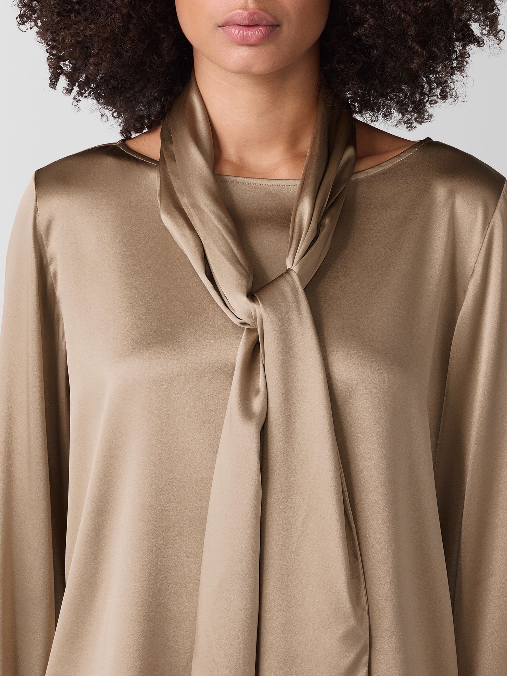 Stretch Silk Charmeuse Scarf