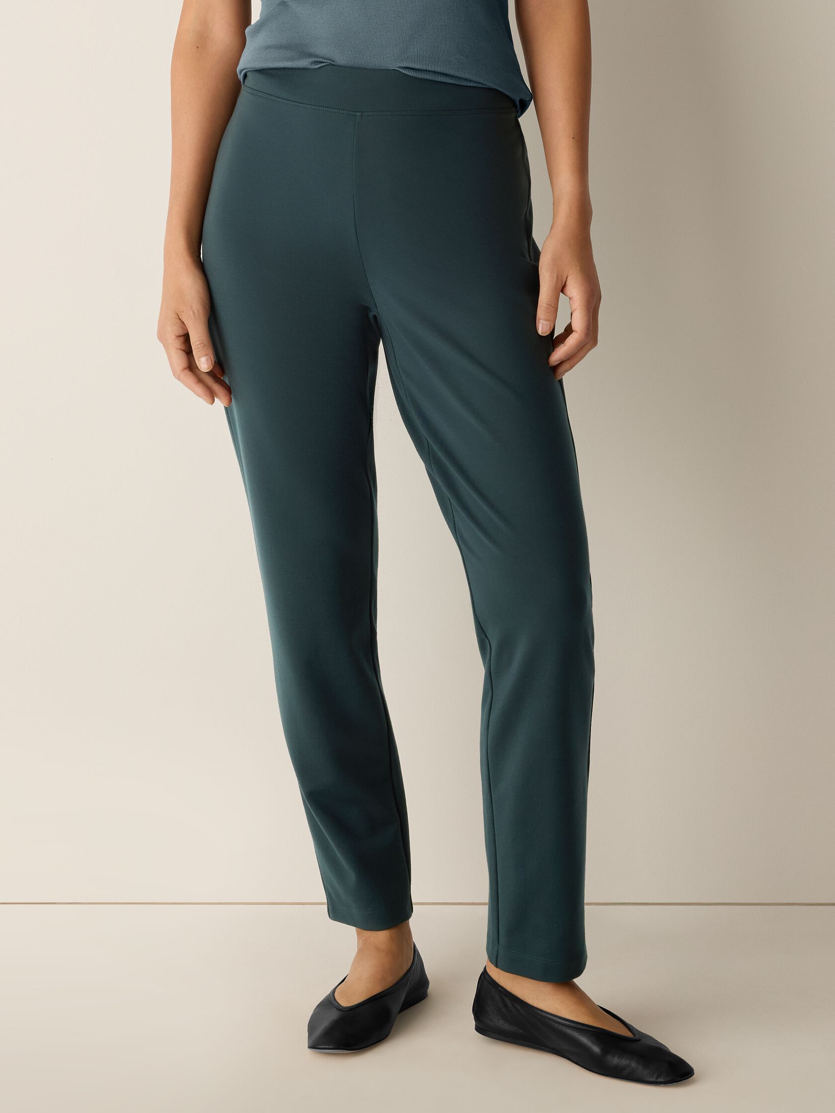 Washable Flex Ponte Slim Pant