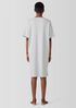 Striped Organic Cotton Interlock Sleep Dress