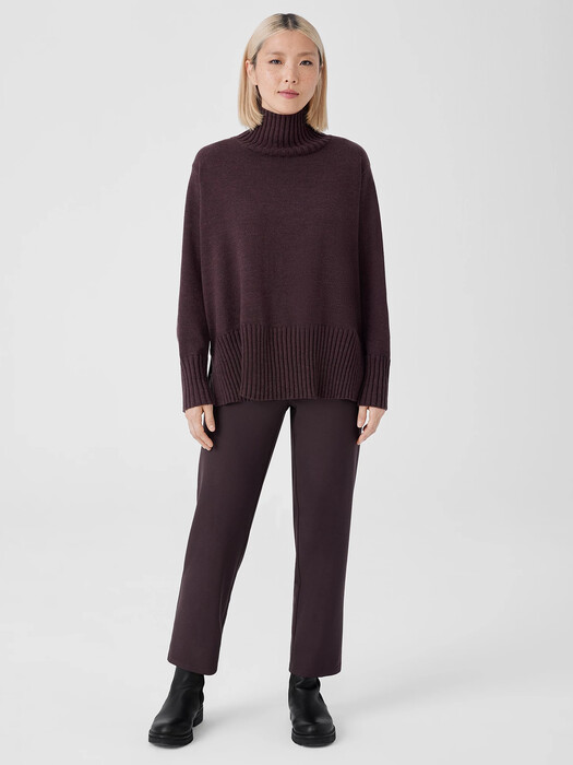 Washable Stretch Crepe Straight Pant