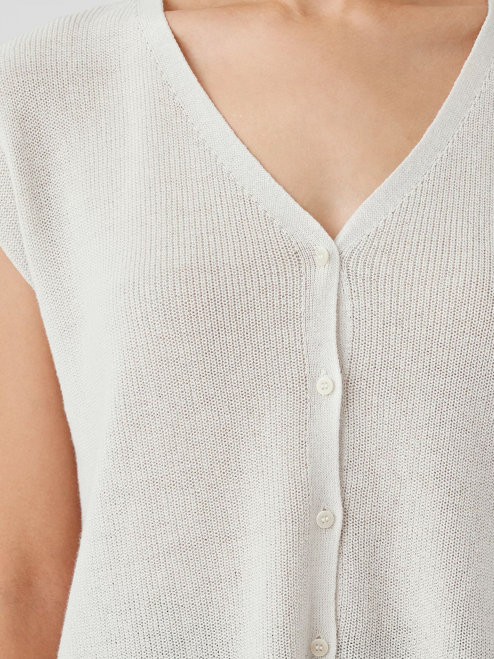 Peruvian Organic Cotton Crepe Vest