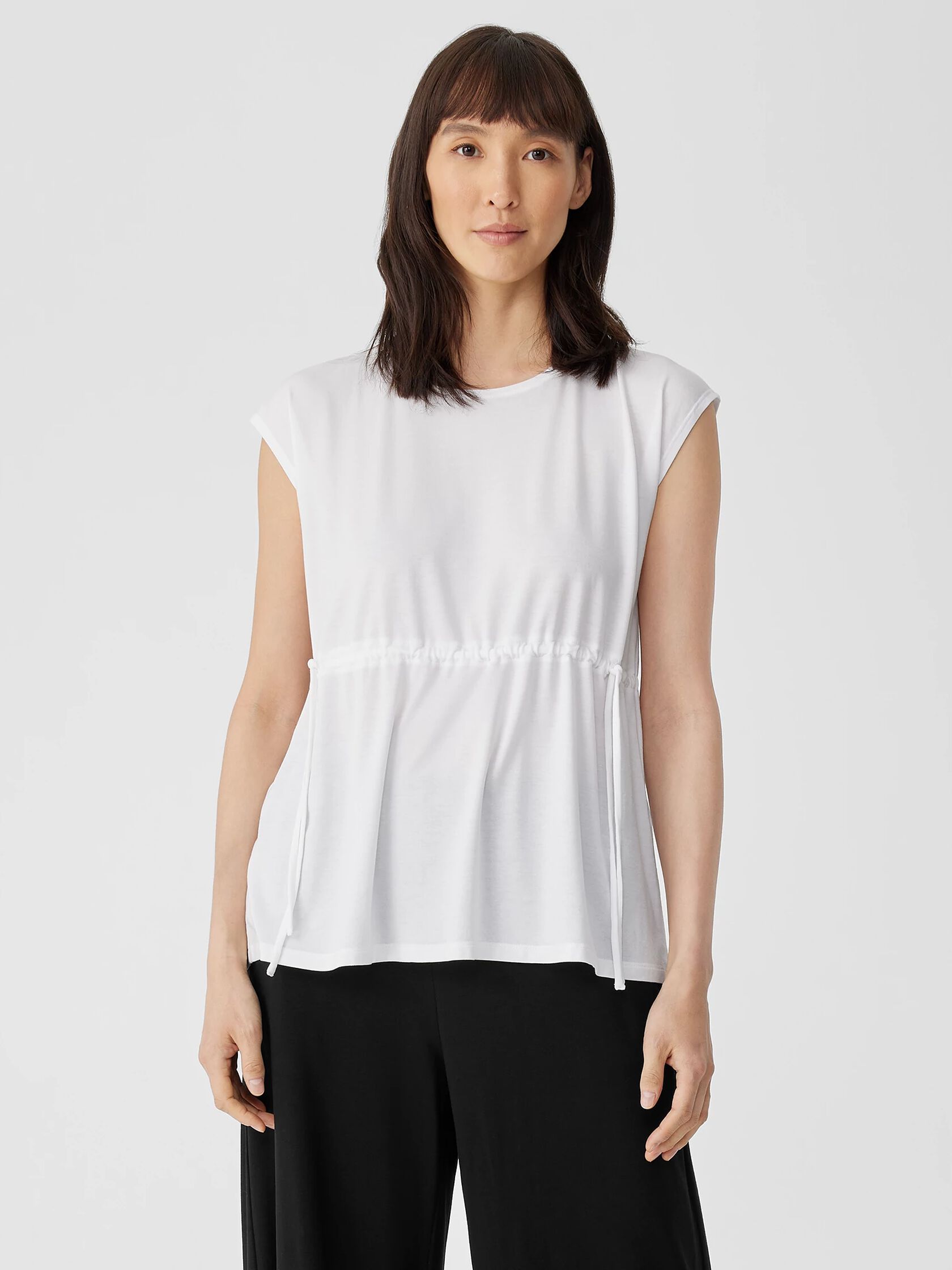 Fine Jersey Jewel Neck Top