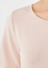 Stretch Jersey Knit Jewel Neck Dress