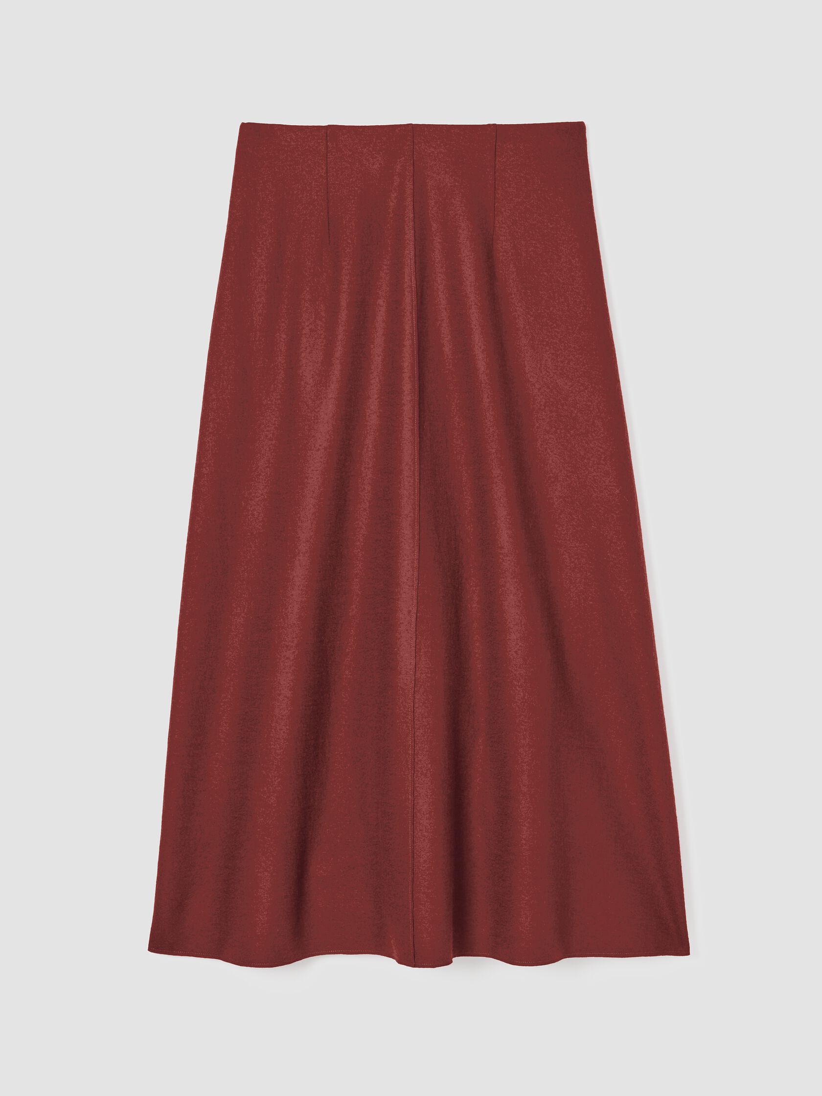 Felted Wool Jersey A-Line Skirt in Regenerative Wool