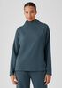 Cozy Brushed Terry Hug Funnel Neck Box-Top
