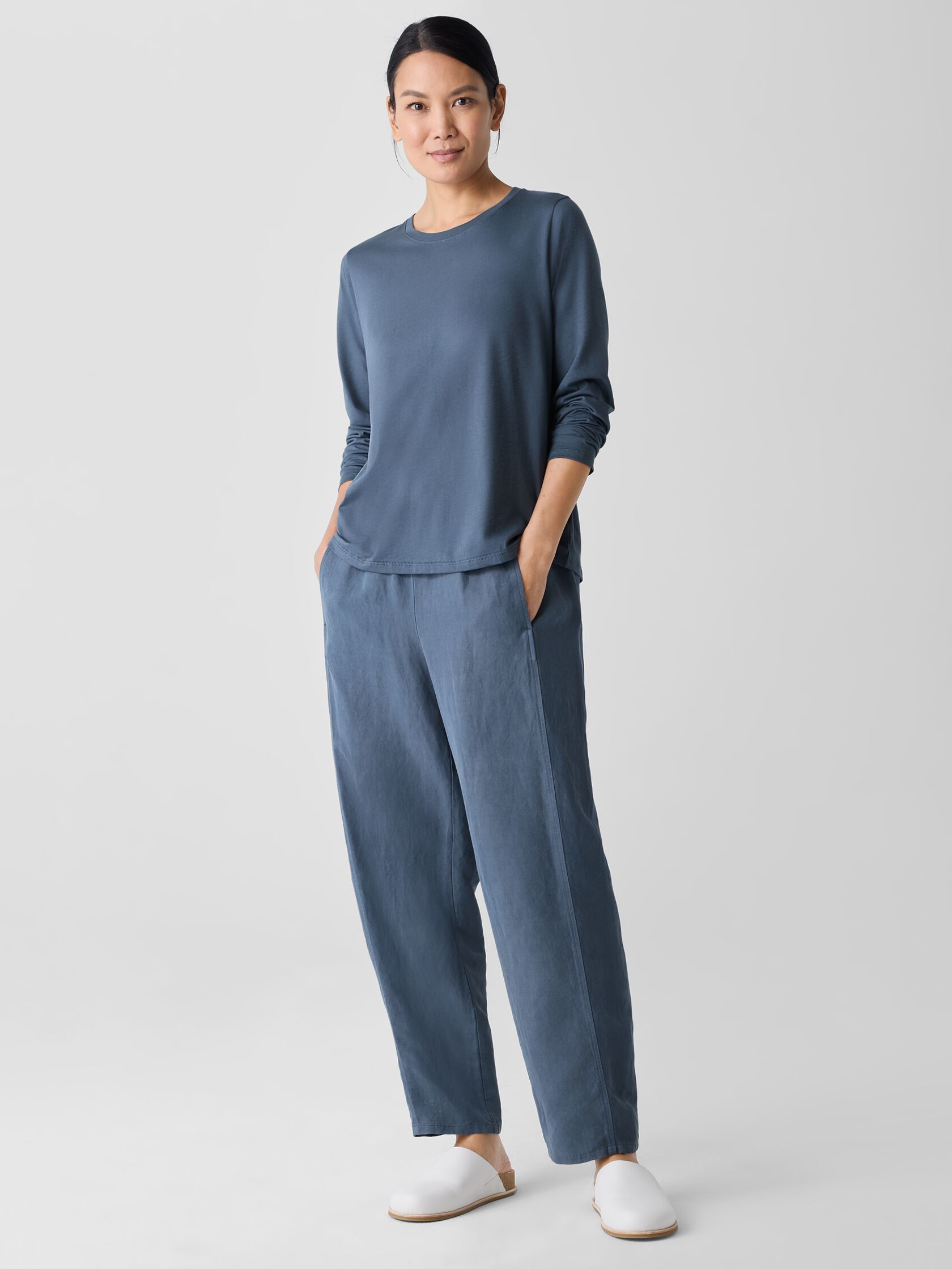 Organic Pima Cotton Jersey Long-Sleeve Tee