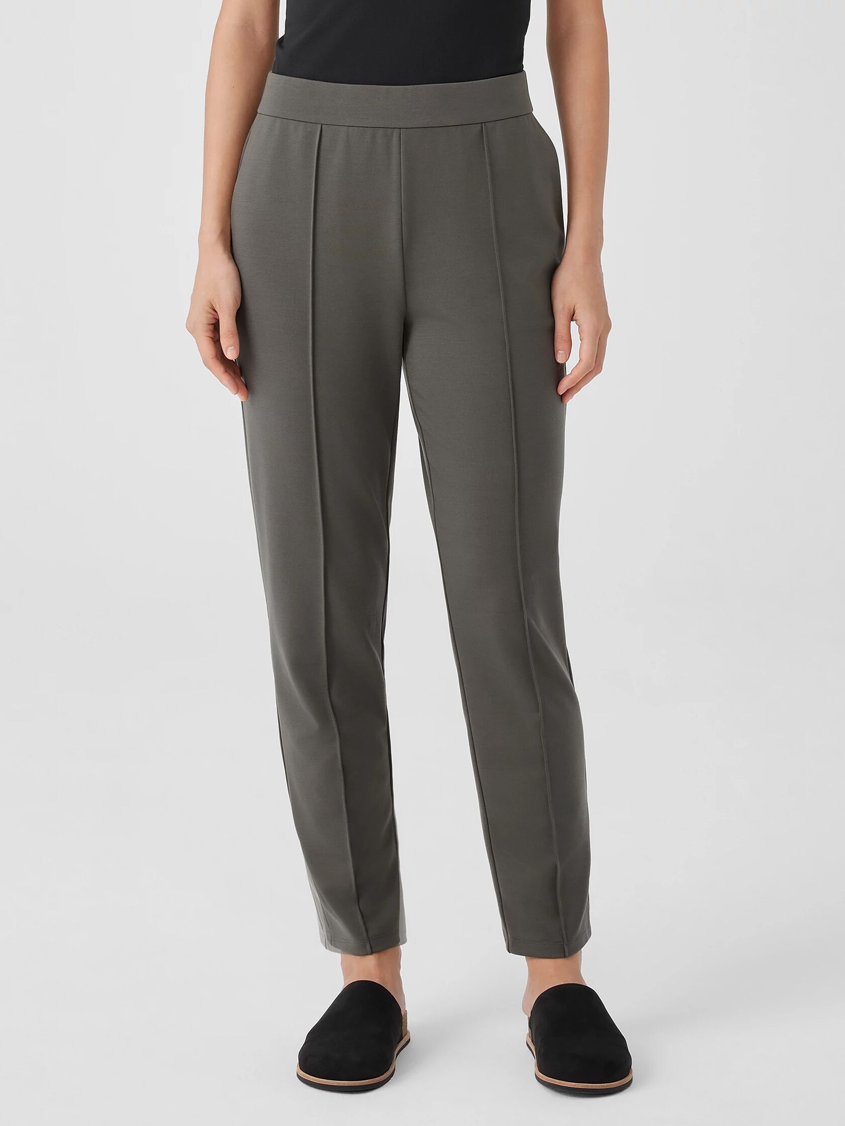 Washable Flex Ponte Pintuck Pant