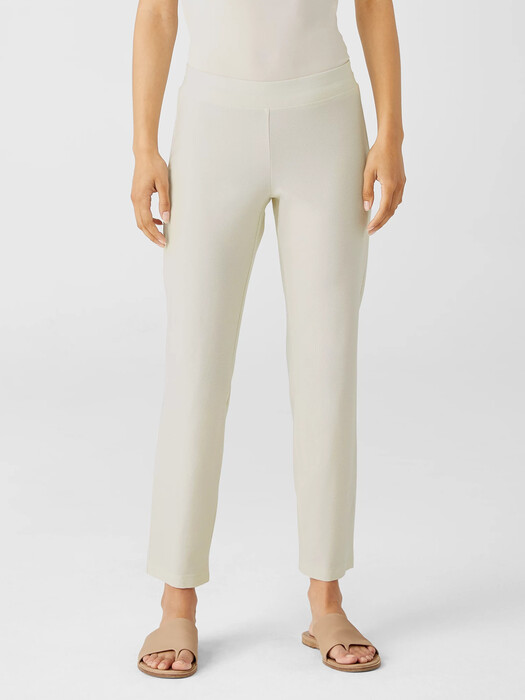 Washable Stretch Crepe Slim Pant