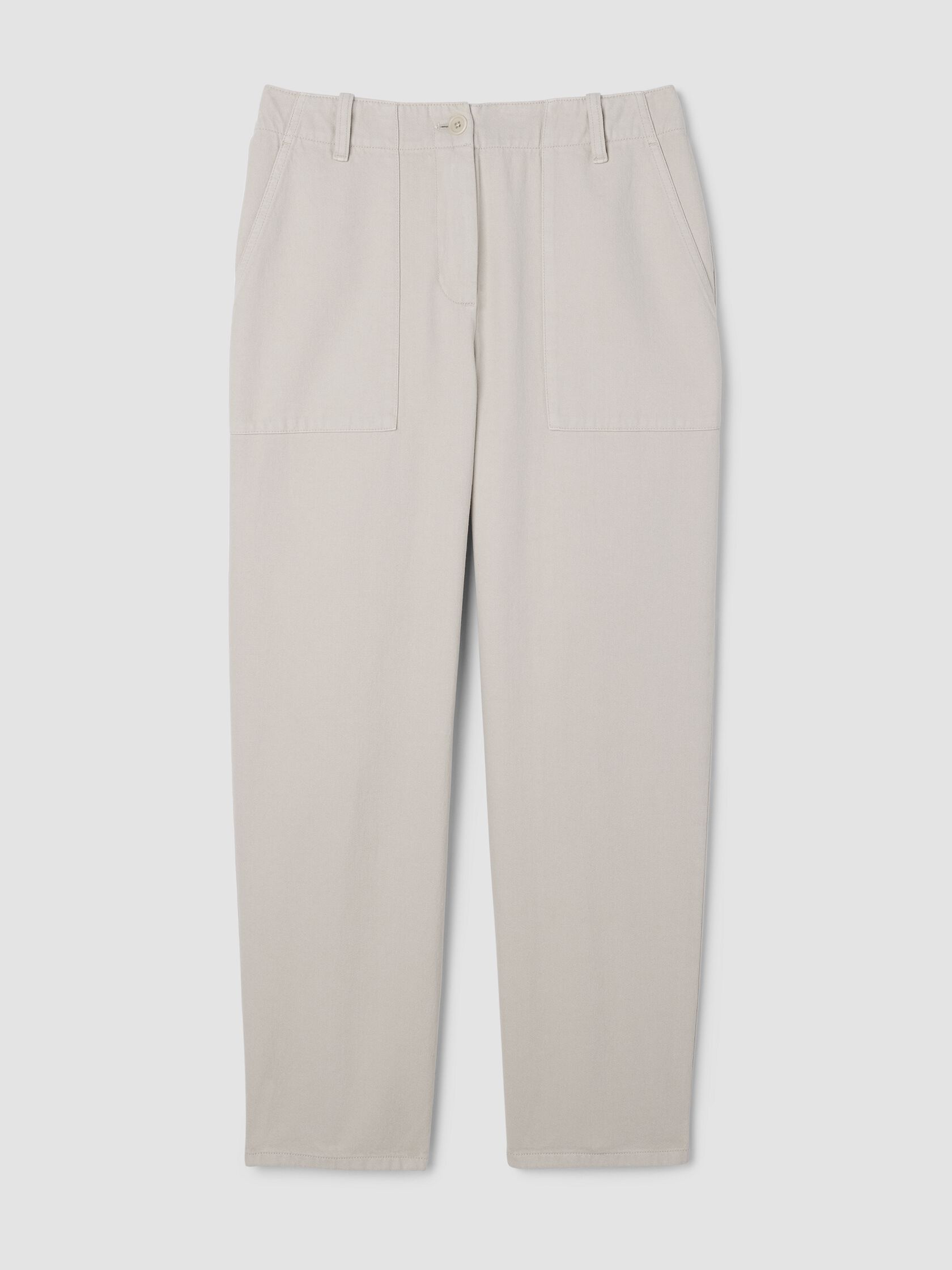 Garment-Dyed Utility Cotton Tapered Pant