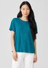 Organic Linen Jersey Crew Neck Tee