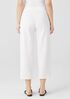 Washable Stretch Crepe Straight Pant with Yoke