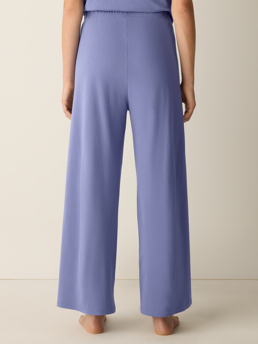 Organic Cotton Interlock Wide-Leg Sleep Pant