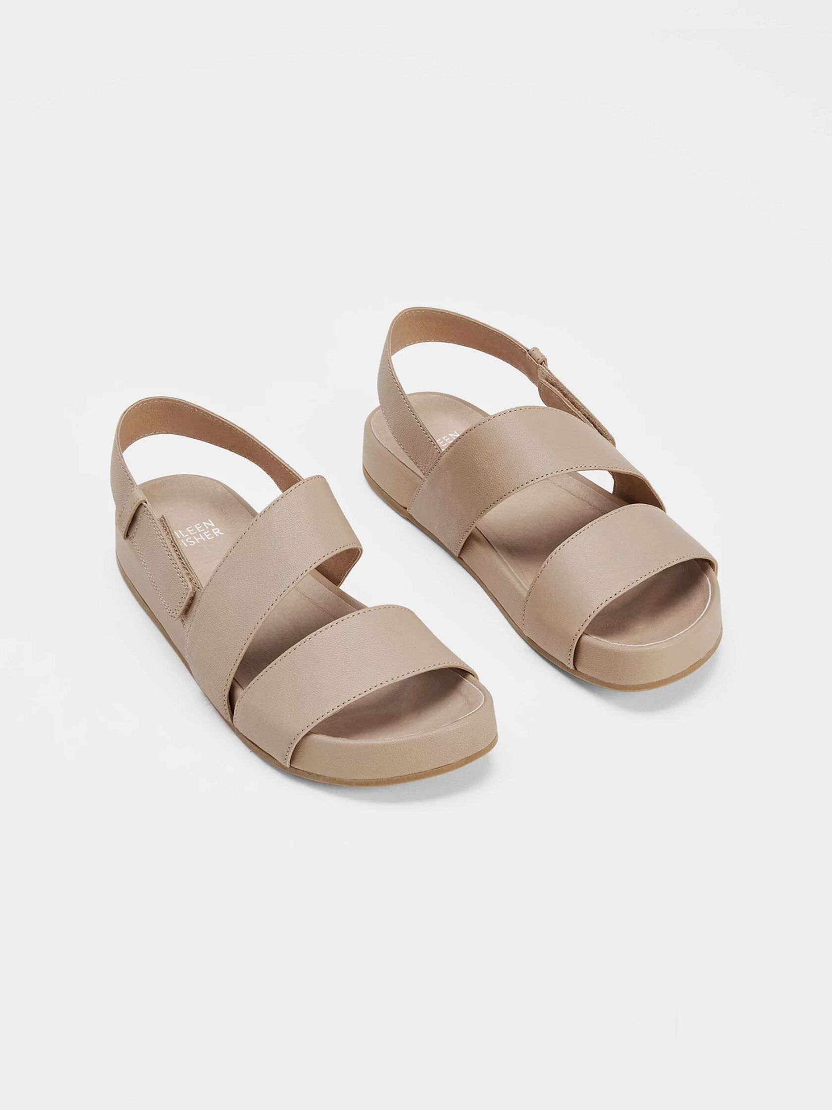 Curve Tumbled Leather Sandal
