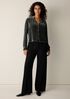 Velvet Band Collar Shirt