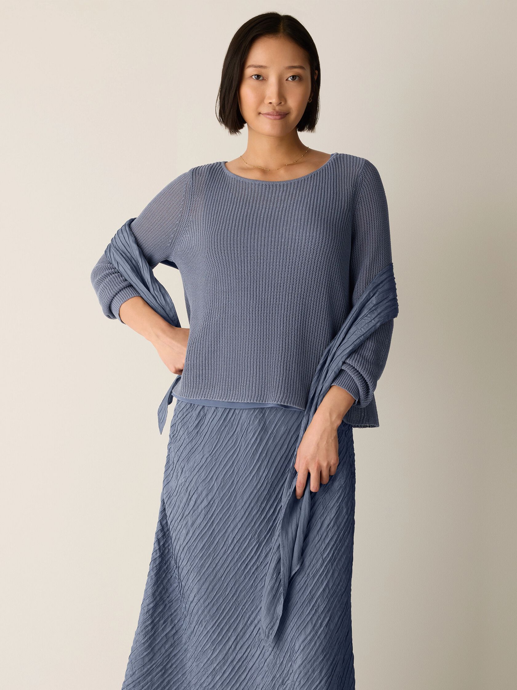 Textured Silk Jacquard Scarf