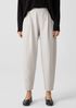 Boiled Wool Jersey Pleated Lantern Pant