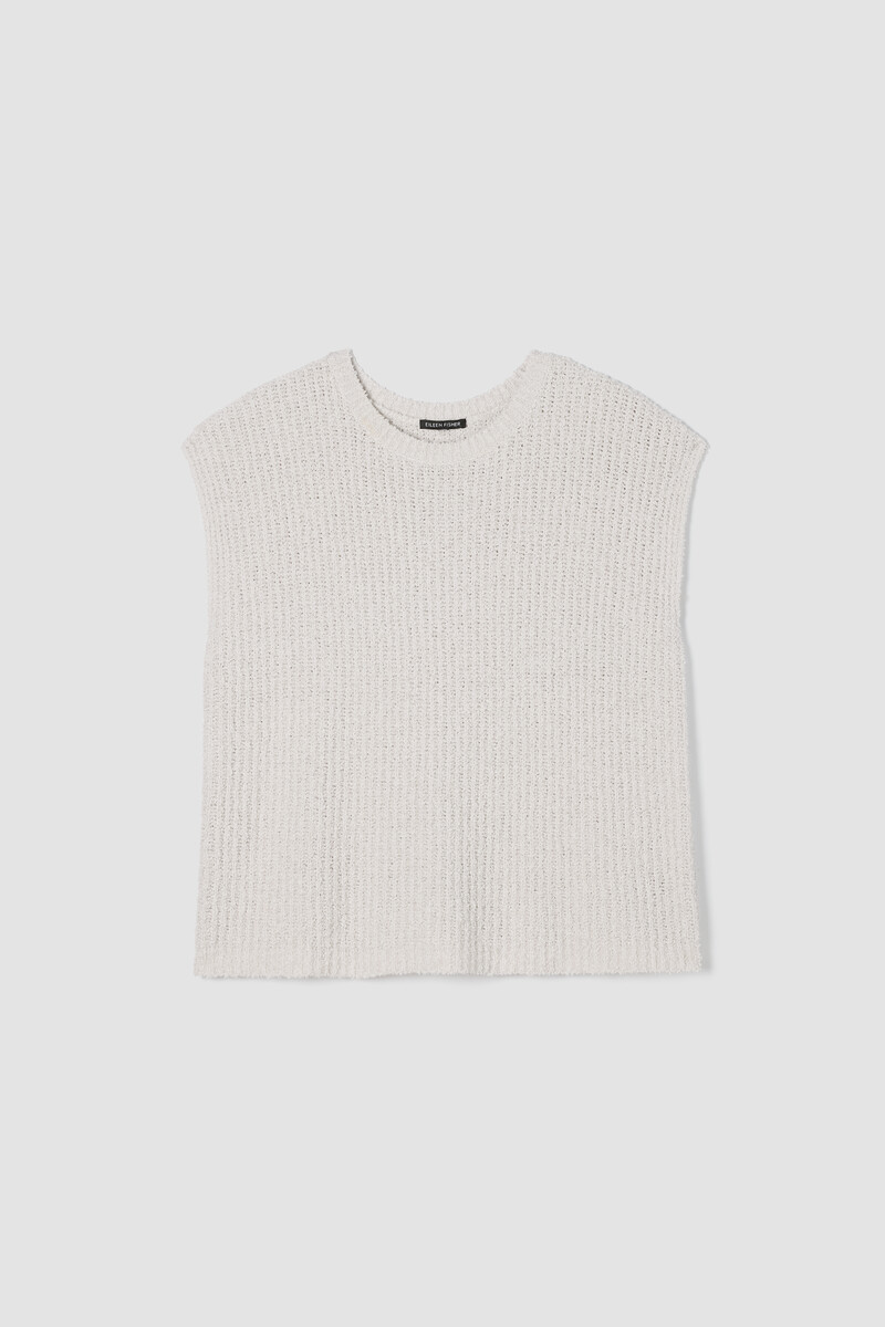 Cotton Fluff Crew Neck Vest Cotton Fluff Crew Neck Vest
