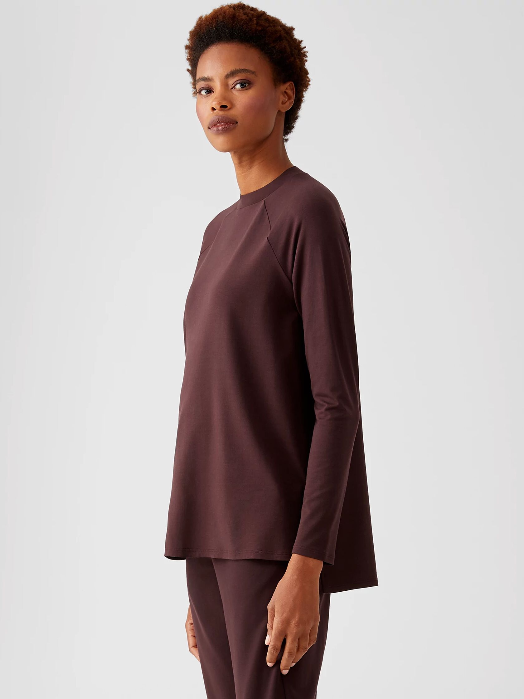 Fine Jersey Crew Neck Top