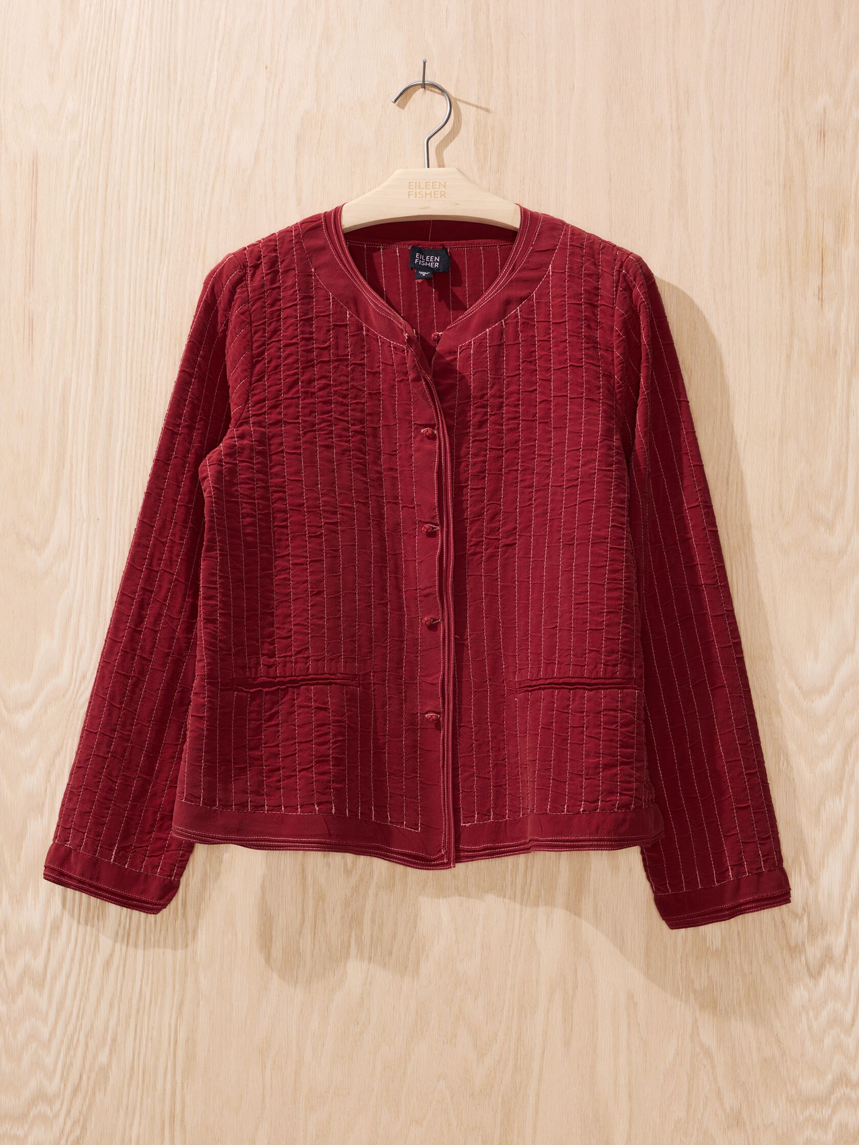 Renew Overdye Quilted Silk Jacket, S