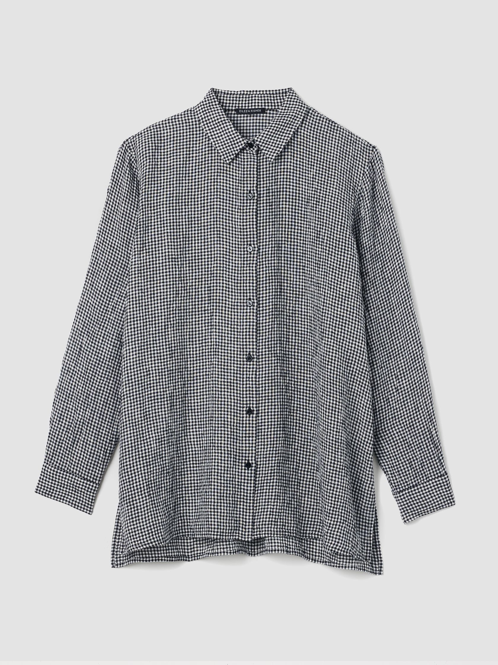 Puckered Organic Linen Classic Collar Shirt