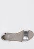 Razz Metallic Leather Ankle-Strap Sandal