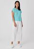 Organic Linen Jersey Square Top