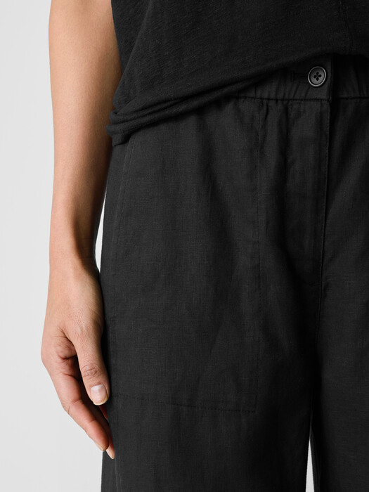 Organic Linen Wide-Leg Trouser Pant