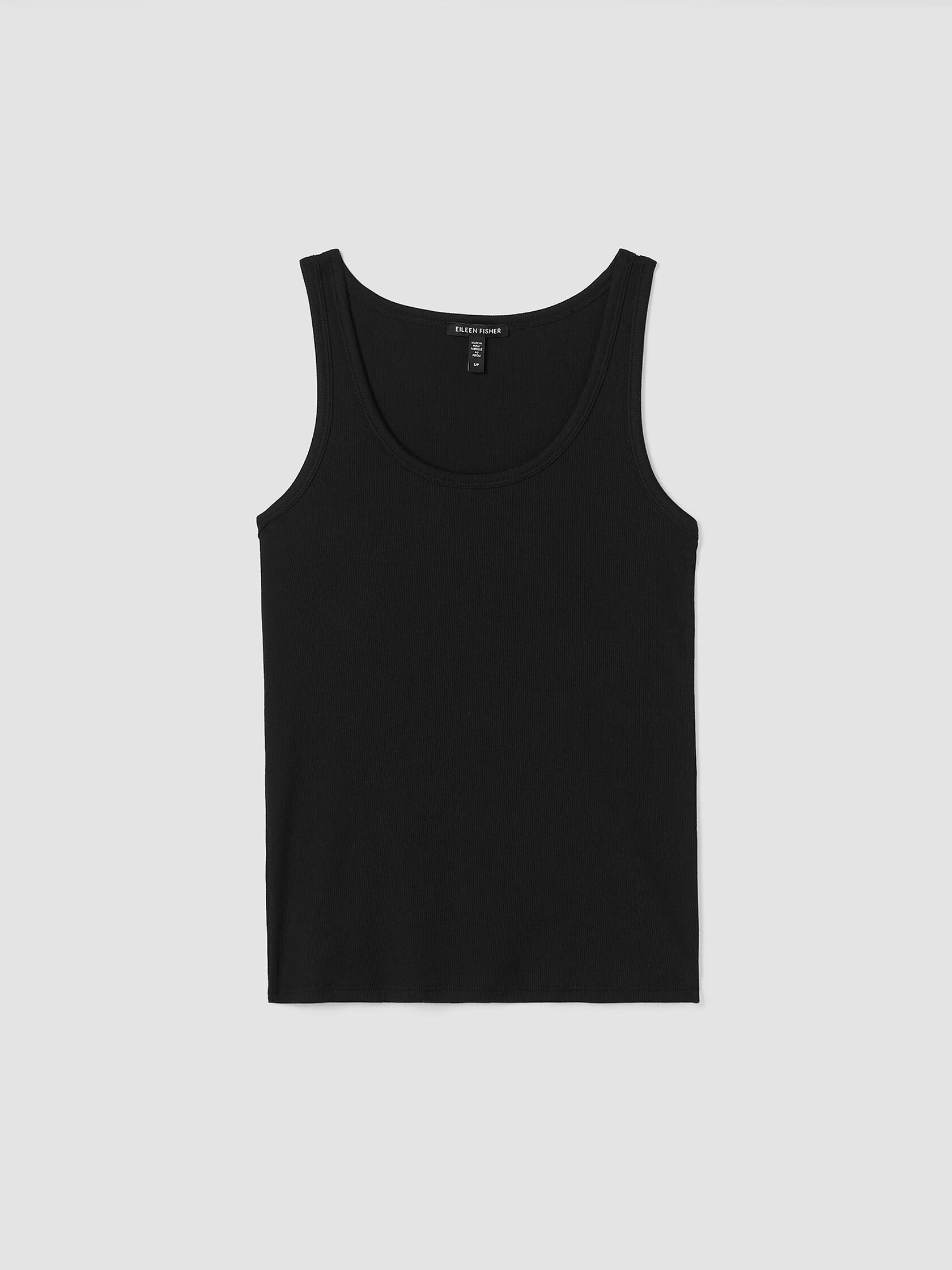 Organic Cotton Stretch Rib Slim Tank